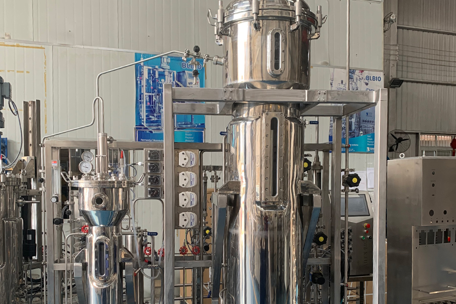 (4)20L-200L-Stainless-Steel-Airlift-Bioreactor